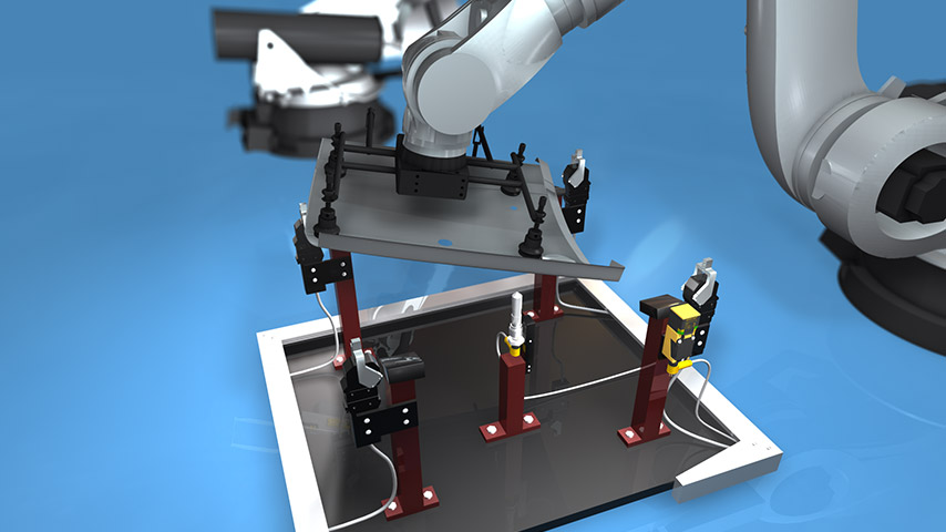 Magnetic-field sensor for detection of welding nuts